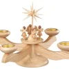Albin Preißler Adventsleuchter*Adventsleuchter für Teelichte mit Engelchor, 26 cm, von