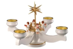 Albin Preißler Neuheiten | Adventsleuchter*Adventsleuchter für Teelichte mit Weihnachtsengel, von