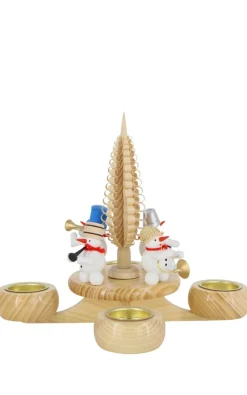 Zenker Adventsleuchter*Adventsleuchter für Teelichte mit Schneemännern, 23 cm von Ralf