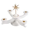 Albin Preißler Adventsleuchter*Adventsleuchter in weiß mit goldenem Weihnachtsstern von