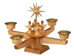 Albin Preißler Adventsleuchter*Adventsleuchter mit Engel und Stern, von