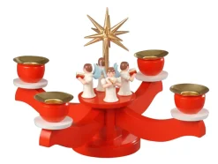 Albin Preißler Neuheiten | Adventsleuchter*Adventsleuchter mit Engelchor und Stern,19 cm, von