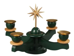 Albin Preißler Adventsleuchter*Adventsleuchter mit Weihnachtsstern, grün von