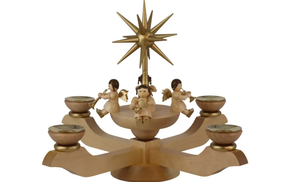 Richard Glässer GmbH Neuheiten | Adventsleuchter*Adventsleuchter mit Weihnachtsengel, , 26 cm von Richard Glässer