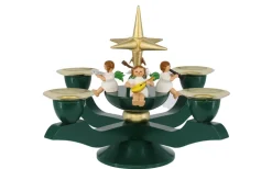 Richard Glässer GmbH Neuheiten | Auslaufartikel*Adventsleuchter mit Weihnachtsengel, grün von Richard Glässer