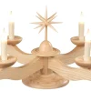 Albin Preißler Adventsleuchter*Adventsleuchter mit Weihnachtsstern, , elektrisch beleuchtet von