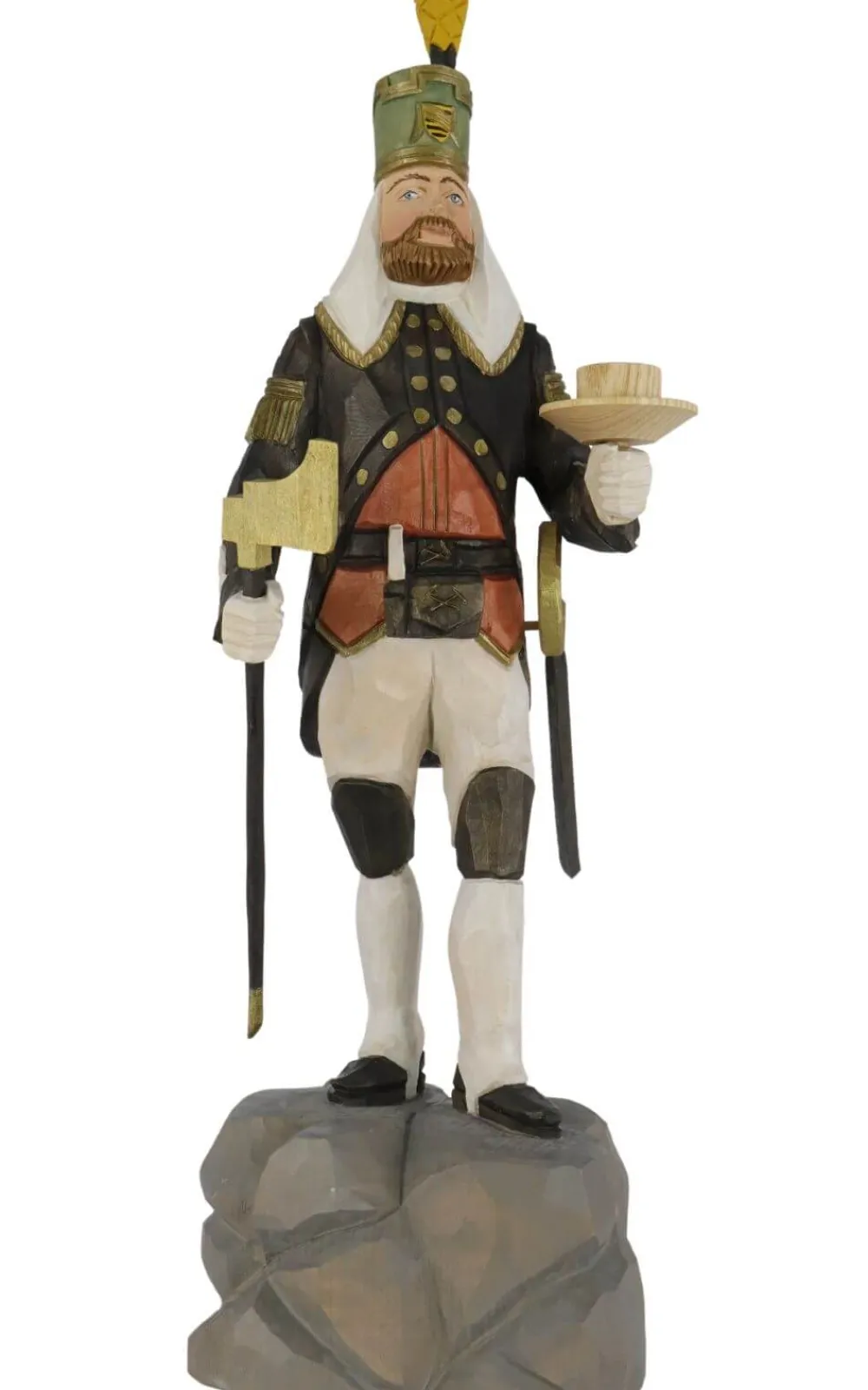 Schnitzkunst aus dem Erzgebirge Holzschnitzereien*Annaberger Obersteiger, 32 cm, von