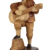 Schnitzkunst aus dem Erzgebirge Holzschnitzereien*Anton Günther, gebeizt, 16 cm von