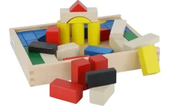 Holzspielwaren Ebert Bausteine & Baukästen*Baukasten Haus mit 41 Bausteinen, farbig von Ebert GmbH