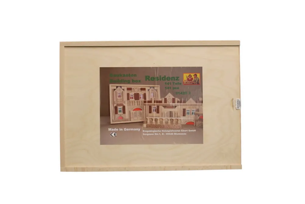 Holzspielwaren Ebert Bausteine & Baukästen*Baukasten Residenz mit 141 Bausteinen von Ebert GmbH