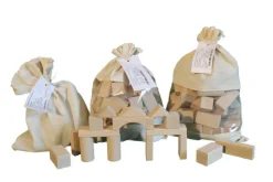 Holzspielwaren Ebert Bausteine & Baukästen*Bausteine im Beutel, 50 Holzbausteine, von Ebert GmbH