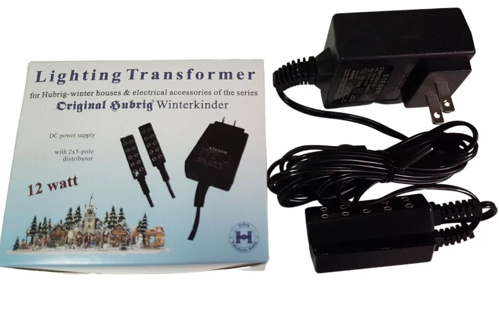 Hubrig Volkskunst Elektrische Beleuchtung*Beleuchtungstrafo für Häuser und Laternen, 110 V von