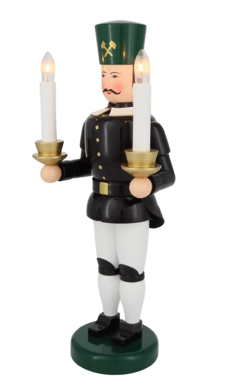 Holzkunst Gahlenz Engel & Bergmann*Bergmann, elektrisch beleuchtet, 34 cm von