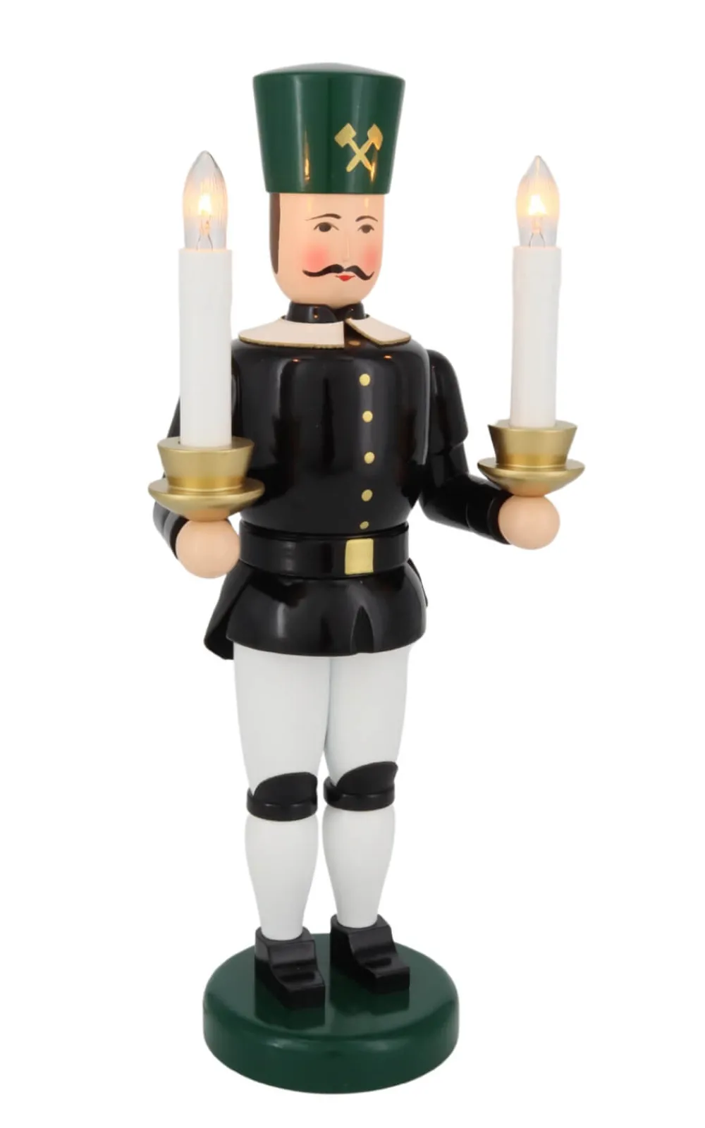 Holzkunst Gahlenz Engel & Bergmann*Bergmann, elektrisch beleuchtet, 34 cm von