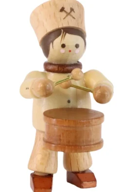 Romy Thiel Neuheiten | Romy Thiel Figuren*Bergmann mit Instrument Trommel, mini von