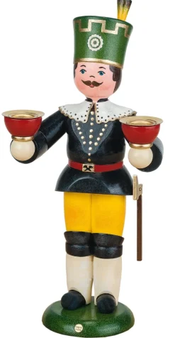 Hubrig Volkskunst Engel & Bergmann*Bergmann mit Kerzen von