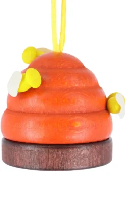 SEIFFENcom by Nestler GmbH Frühlingsdeko*Bienenkorb mit Bienen zum Hängen von Nestler-Seiffen
