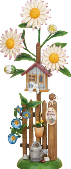 Hubrig Volkskunst Blumenmädchen*Blumeninsel Edelweißmargerite von