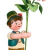 Hubrig Volkskunst Blumenmädchen*Blumenkind Junge mit Hortensie, 24 cm von
