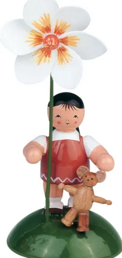 KWO Auslaufartikel*Blumenkind Mädchen mit Dahlie, 11 cm von