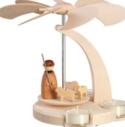Seiffener Volkskunst eG Weihnachtspyramiden*Bogenpyramide Schäfer, 18 cm von