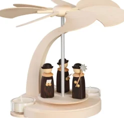 Seiffener Volkskunst eG Bestseller | Weihnachtspyramiden*Bogenpyramide Weihnachtssänger, 18 cm von