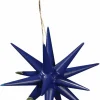 Albin Preißler Christbaumschmuck*Christbaumschmuck aus Holz, Weihnachtssterne dunkelblau, 6-teilig von
