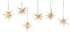 Albin Preißler Neuheiten | Christbaumschmuck*Christbaumschmuck aus Holz, Weihnachtssterne , 6-teilig von