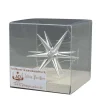 Albin Preißler Christbaumschmuck*Christbaumschmuck aus Holz, Weihnachtsstern silber, 7 cm von