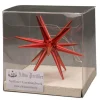 Albin Preißler Christbaumschmuck*Christbaumschmuck aus Holz, Weihnachtsstern rot-metallic, 10 cm von
