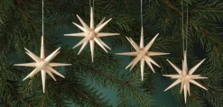 Albin Preißler Neuheiten | Christbaumschmuck*Christbaumschmuck aus Holz, Weihnachtssterne , 4-teilig von