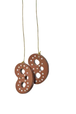 KWO Christbaumschmuck*Christbaumschmuck Brezeln, hellbraun, 3 cm von