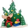 Christian Ulbricht Auslaufartikel*Christbaumschmuck Elch Weihnachtsmann im Wald, 1 Stück von