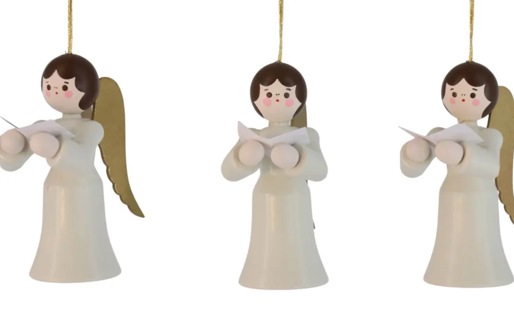 Romy Thiel Christbaumschmuck*Christbaumschmuck Engel mit Buch, 3-teilig, weiss von