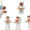 Albin Preißler Christbaumschmuck*Christbaumschmuck Engel mit Gesangbuch, 5 Stück von
