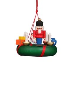 Christian Ulbricht Christbaumschmuck*Christbaumschmuck Kranz mit Nussknacker, 1 Stück von