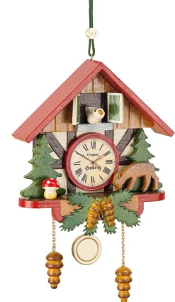 Hubrig Volkskunst Neuheiten*Christbaumschmuck Kuckucksuhr von