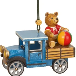 Hubrig Volkskunst Christbaumschmuck*Christbaumschmuck LKW mit Teddy von