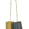 KWO Christbaumschmuck*Christbaumschmuck Pakete, gold-blau-gold, 3 cm von