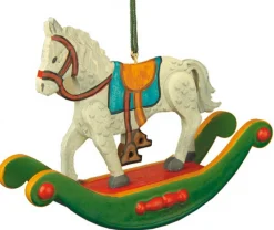 Hubrig Volkskunst Neuheiten | Christbaumschmuck*Christbaumschmuck Schaukelpferd von