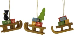Zenker Neuheiten | Christbaumschmuck*Christbaumschmuck Schlitten, 3 Stück von Ralf