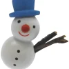 SEIFFENcom by Nestler GmbH Christbaumschmuck*Christbaumschmuck Schneemann mit blauem Hut, 4 cm von SEIFFEN.COM