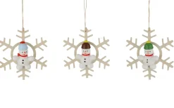 Zenker Christbaumschmuck*Christbaumschmuck Schneemann im Kristall, 3 Stück von Ralf
