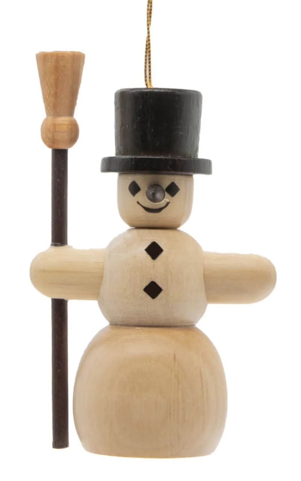 Spielwarenmacher Günther Neuheiten | Christbaumschmuck*Christbaumschmuck Schneemann, natur von