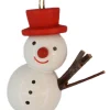 SEIFFENcom by Nestler GmbH Christbaumschmuck*Christbaumschmuck Schneemann mit rotem Hut, 3 cm von SEIFFEN.COM