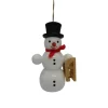 SEIFFENcom by Nestler GmbH Christbaumschmuck*Christbaumschmuck Schneemann mit Schlitten von SEIFFEN.COM