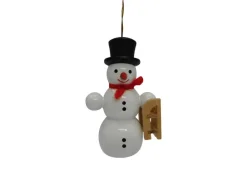 SEIFFENcom by Nestler GmbH Christbaumschmuck*Christbaumschmuck Schneemann mit Schlitten von SEIFFEN.COM