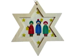 Richard Glässer GmbH Neuheiten | Auslaufartikel*Christbaumschmuck Stern mit Diaphanbild Laternenkinder von Richard Glässer