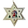 Richard Glässer GmbH Neuheiten*Christbaumschmuck Stern mit Diaphanbild Weihnachtsmann von Richard Glässer