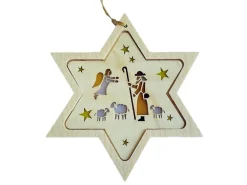 Richard Glässer GmbH Neuheiten*Christbaumschmuck Stern mit Diaphanbild Hirte von Richard Glässer